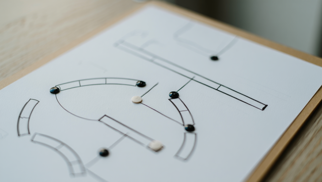 Sprouts midgame strategy board